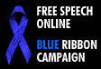 Rotating Blue Ribbon Freedom of Speech Campaign